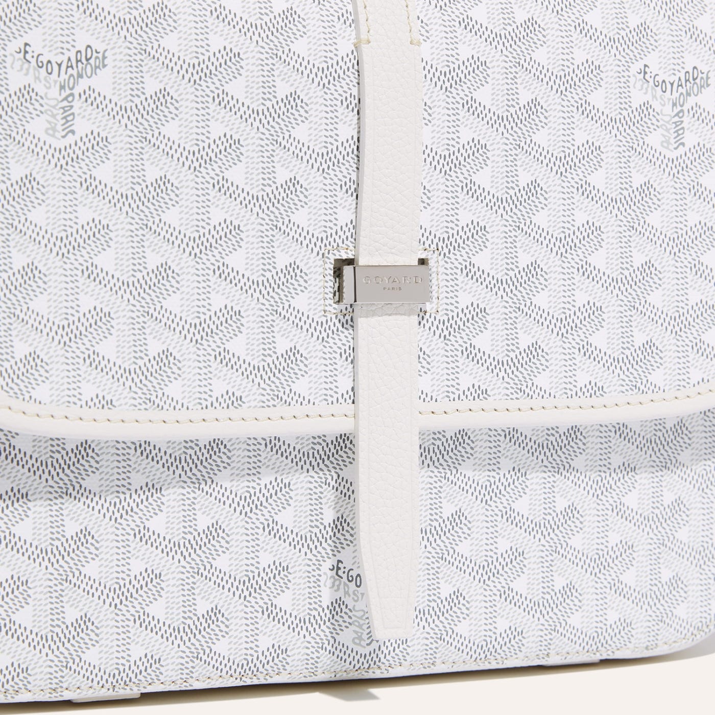 Goyard Belvedere MM Bag White - Image 5